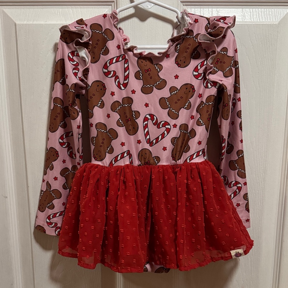 Cheeky Plum Gingerbread Cookie leotard